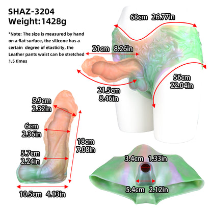 Fantasy Alien Penis Sleeve Wearable - Muscle Fiber Wave & Ultra-Elastic Base | SilikonLust