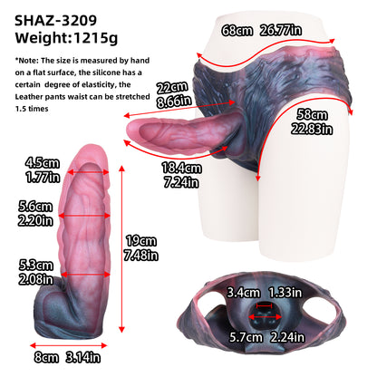 Hybrid Fantasy Silicone Penis Sleeve – Bio Hybrid Anatomical Fantasy Strap-On | SilikonLust