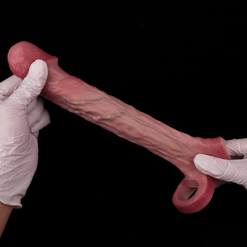 Netzwerk-Venen Penis Sleeve- Dense Vein Texture Penishuelle | Platin-Silikon SilikonLust