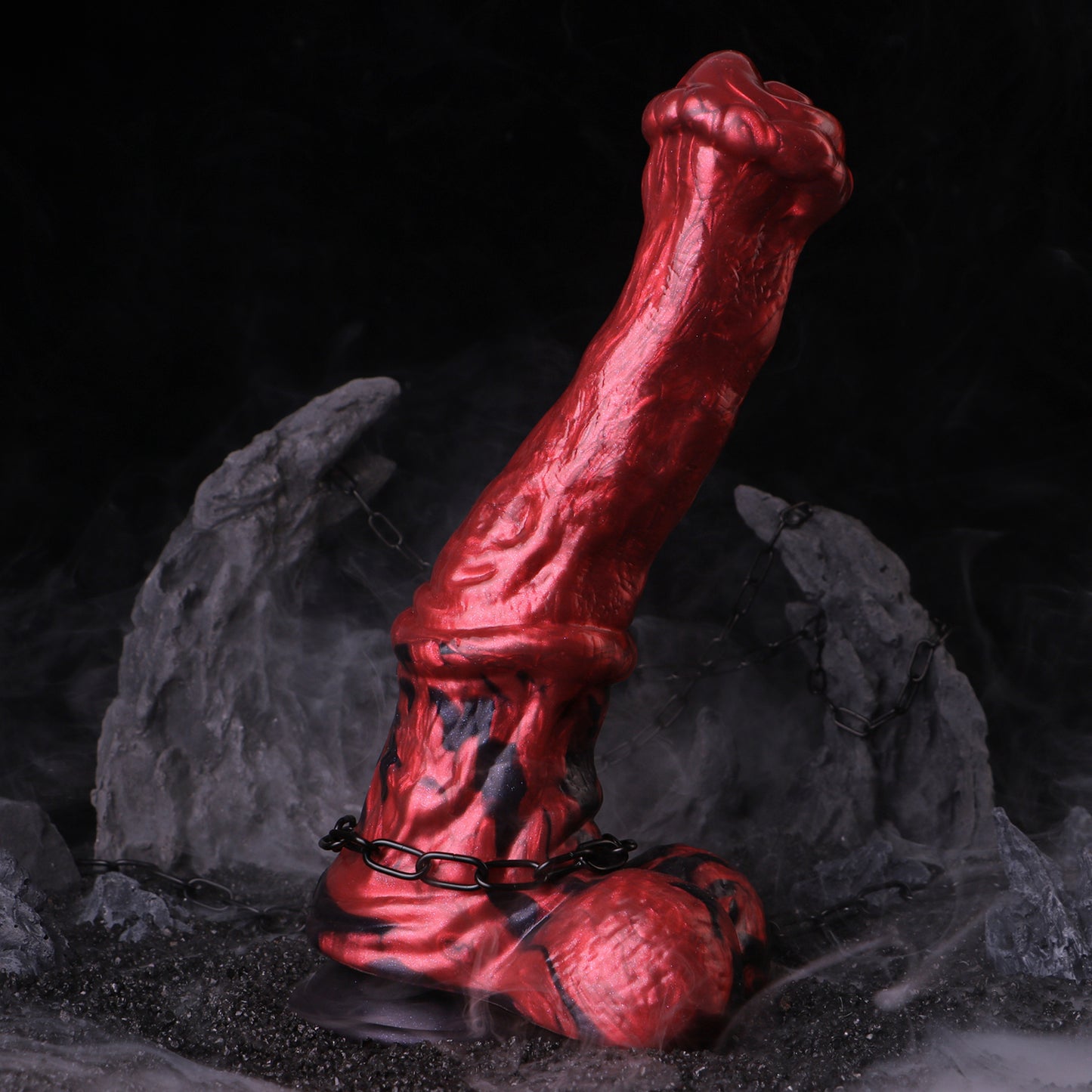 Dunkles Fantasy Faust-Dildo | Platinum Silicone Smooth Surface Dildo mit Realistischer Faust-Spitze