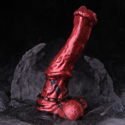 Dunkles Fantasy Faust-Dildo | Platinum Silicone Smooth Surface Dildo mit Realistischer Faust-Spitze