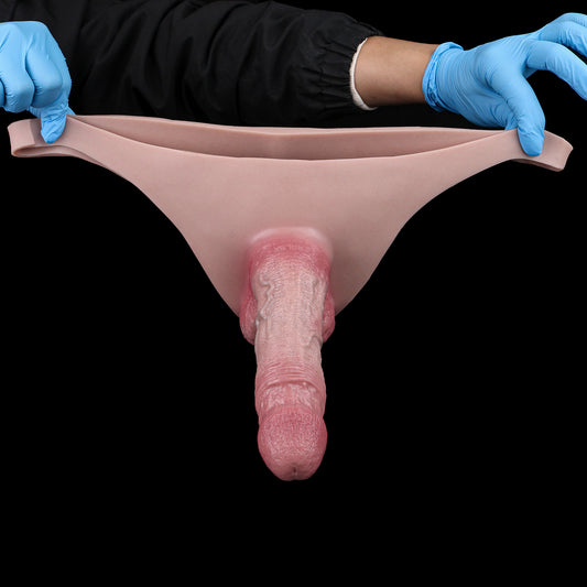 Premium Penis Sleeve Natürlich & Unwiderstehlich – Anatomical Large Size Sleeve im Weichen Ruhezustand mit Mikrotextur-Schaft und Silikonslip