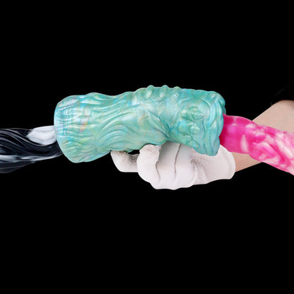 Mystische Fantasy Pocket Pussy in Smaragd-Illusion – Premium Alien-Masturbator aus Platin-Silikon für Solo-Vergnügen