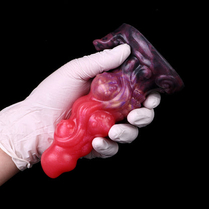Monster Butt Plug – Fantasy Beast Plug mit Riesenei-Kern aus Platin-Silikon