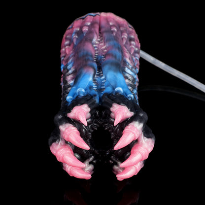 Tight Fantasy Pussy Platinum Silicone - Monster Squirt Masturbator with Spritz Function and Tentacle Claw Design