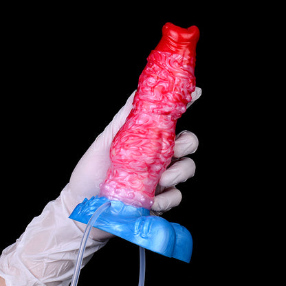 Knotenexplosion & Pumpgesteuert Fantasy Dildo – Squirting Beast Dildo mit Riesigem Knoten, Einschnürungszone