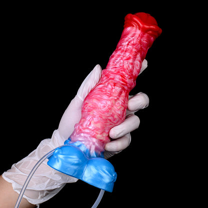 Organischer Feuerwirbel Squirting Dildo - Aufblasbarer Doppelknot Muskelstrang Menschliche Eichel for Progressive Doppeldehnung
