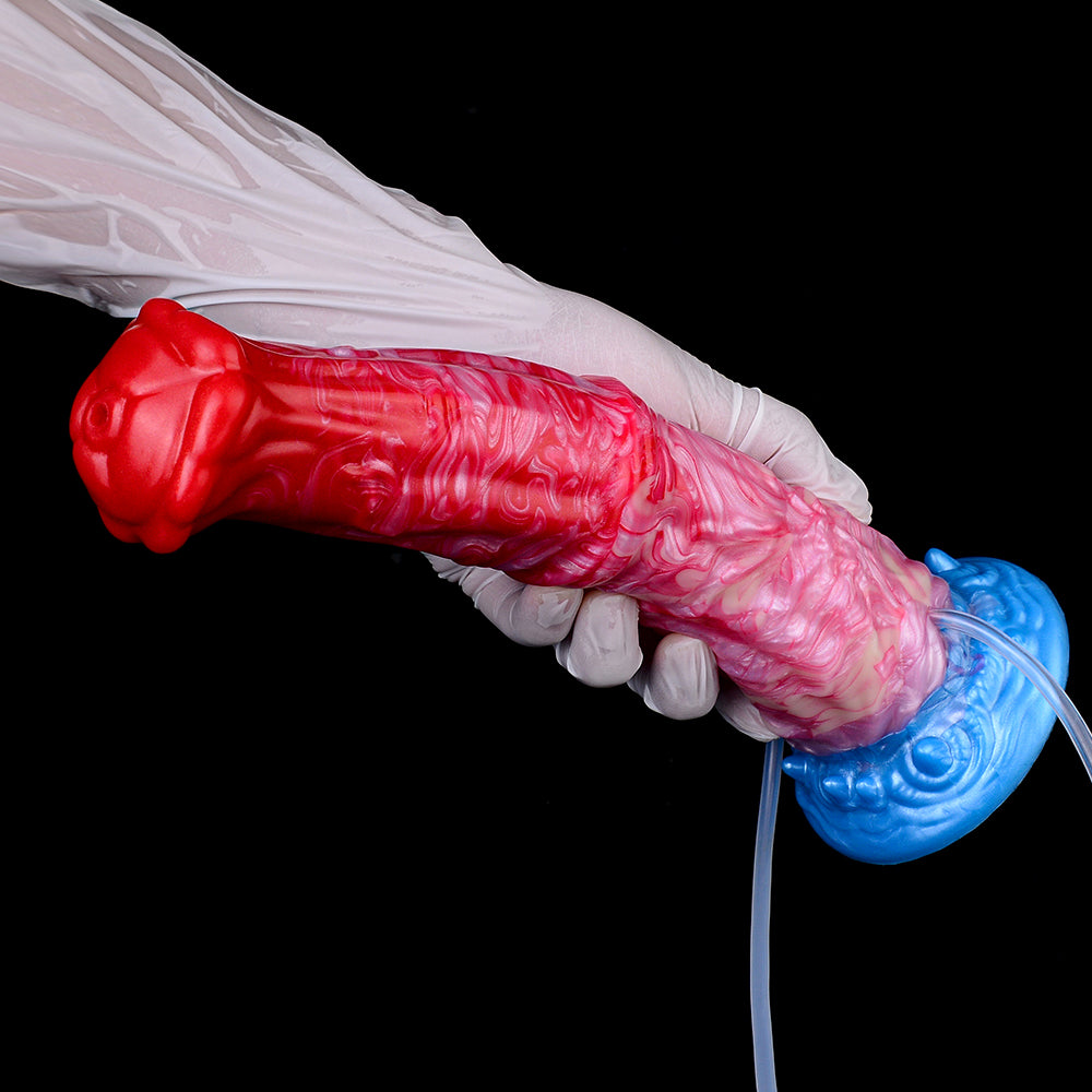 Snake Fantasy Dildo – Schlangenkopf-Spitze & Aufblasbarer Basisknot | SilikonLust