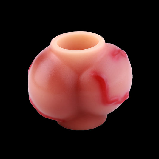 Knot Ring Platin-Silikon – Fetish Glans Sleeve Marmor-Venenstruktur S/L | SilikonLust