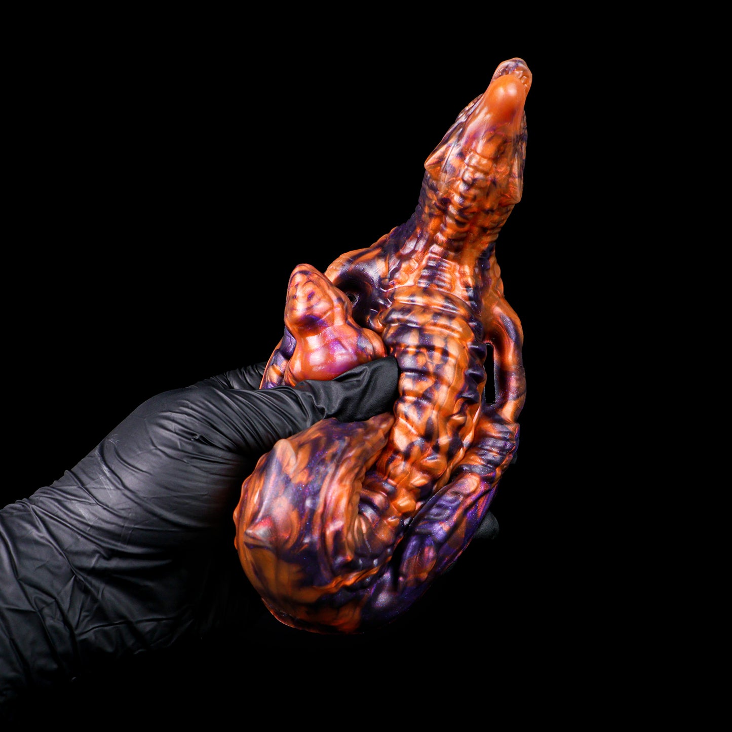 Mystischer Drachen Sex Grinder mit Vibrations-Loch – U-förmiges Strap-On Reitpad für Tribadie & freihändige Paar-Spiele