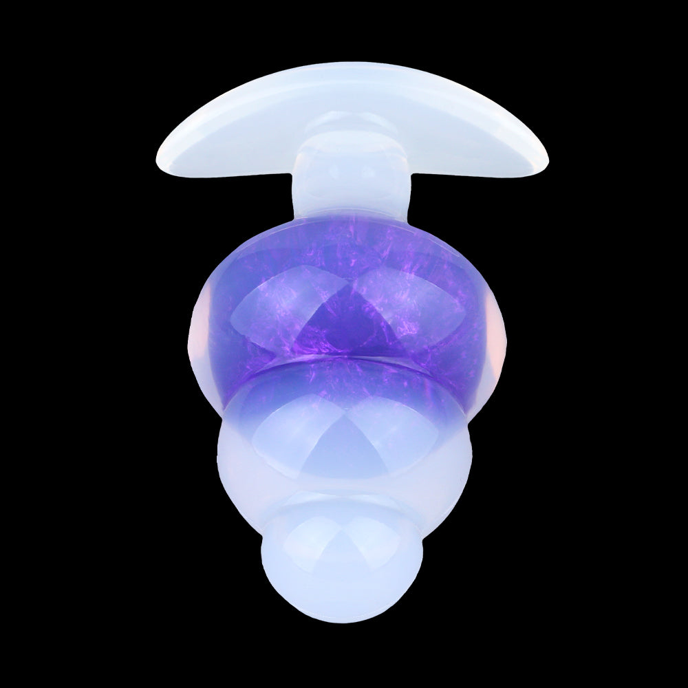 Triple Stage Fantasy Butt Plug – Tiered Three Segment Plug with Crystal Core | SilikonLust
