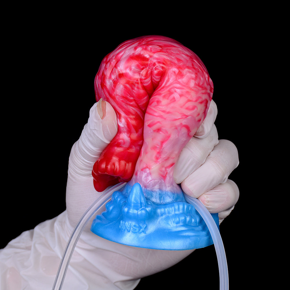 Segmented Inflatable Fantasy Dildo – Crown Head Mid-Chamber Expanding for Progressive Fullness | SilikonLust