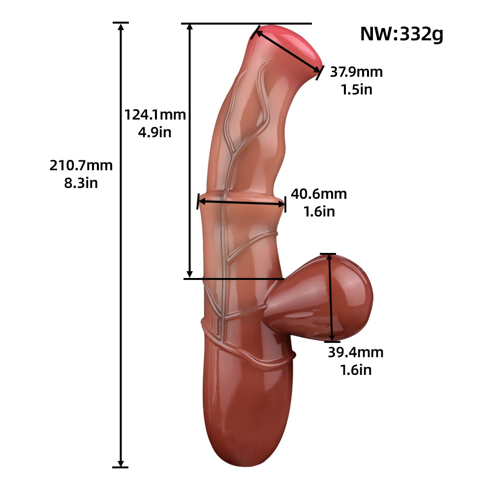 Realistic Sex Doll Vibrator with Testicles – Vibration, Heat & Dual Stimulation | SilikonLust