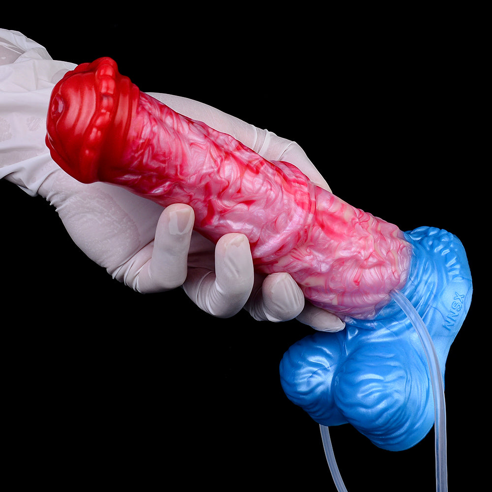 Chromatic Inflatable Fantasy Dildo – Expanding Knot Alien Bulge for Total Fullness | SilikonLust
