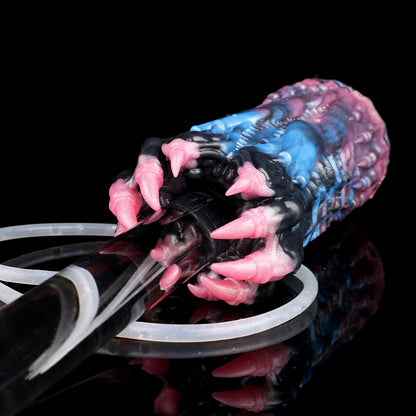 Tight Fantasy Pussy Platinum Silicone - Monster Squirt Masturbator with Spritz Function and Tentacle Claw Design