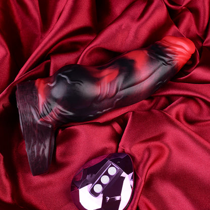 Large Penis Sleeve with Head Vibration – Massive Penis Extension Made of Platinum Silicone