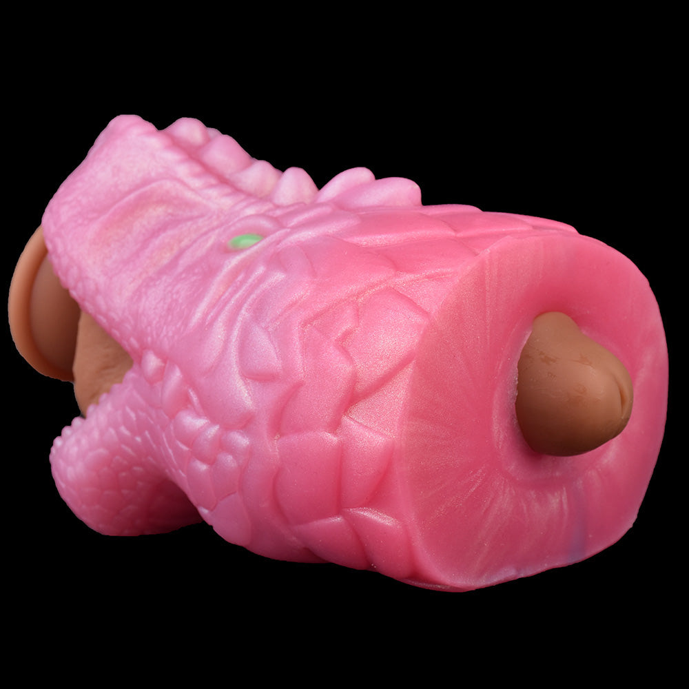Premium Drachen-Masturbator in Perlmutt-Rosa – Fantasy Sexpuppen & Sexspielzeug für Männer für Solo-Abenteuer