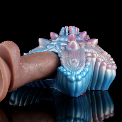 Deep-Sea Starfish Masturbator: Bioluminescent Silicone Sex Toy for Intense Solo Moments in Bed