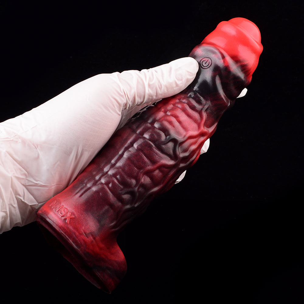 Penis Sleeve with Suction Cup Structure - Open Foreskin Design Made of Platinum Silicone