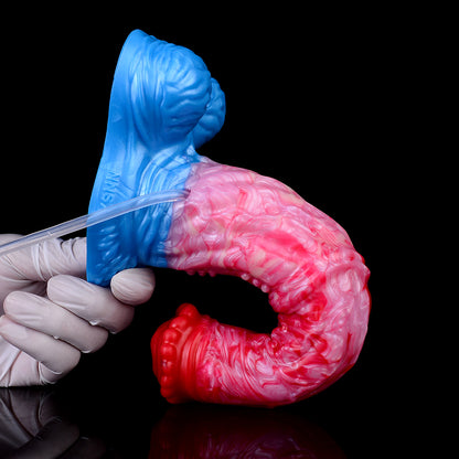 Chromatic Inflatable Fantasy Dildo – Expanding Knot Alien Bulge for Total Fullness | SilikonLust