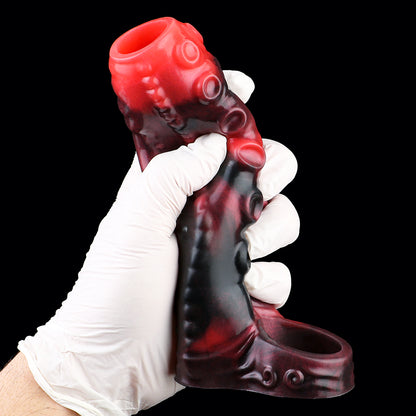 Tentacle Penis Sleeve - Alien Suction Cup Matrix & Spiral Inner Wall