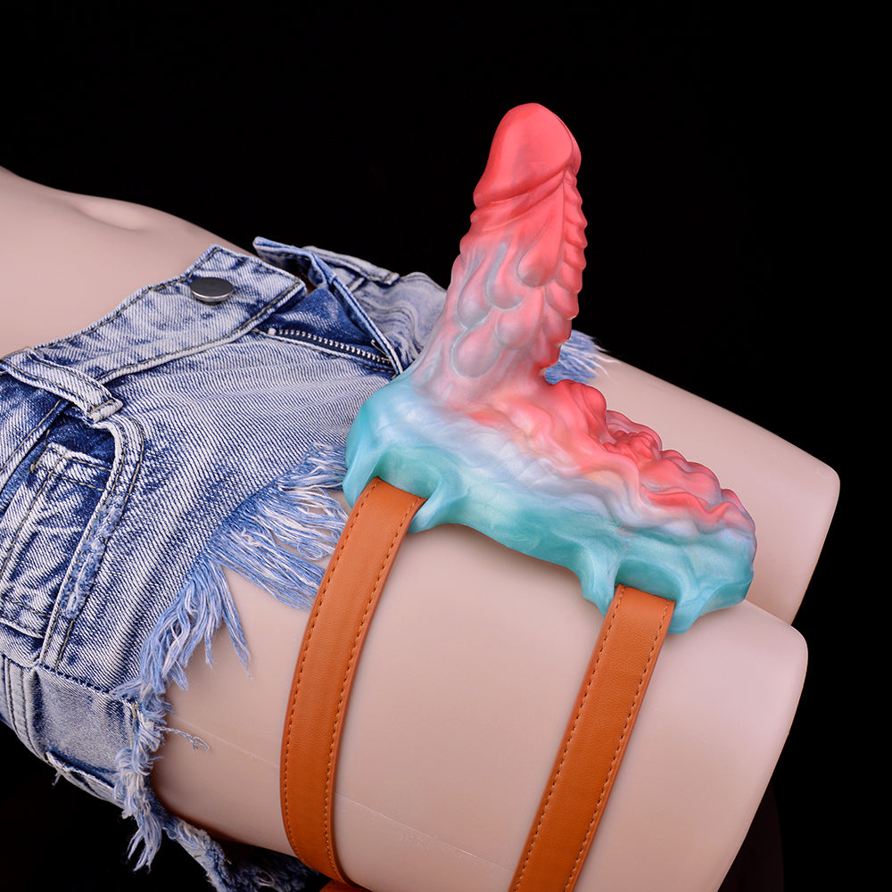 Elementarer Rausch: Tragbarer 2-in-1 Fantasy Sex Grinder mit Umschnallfunktion