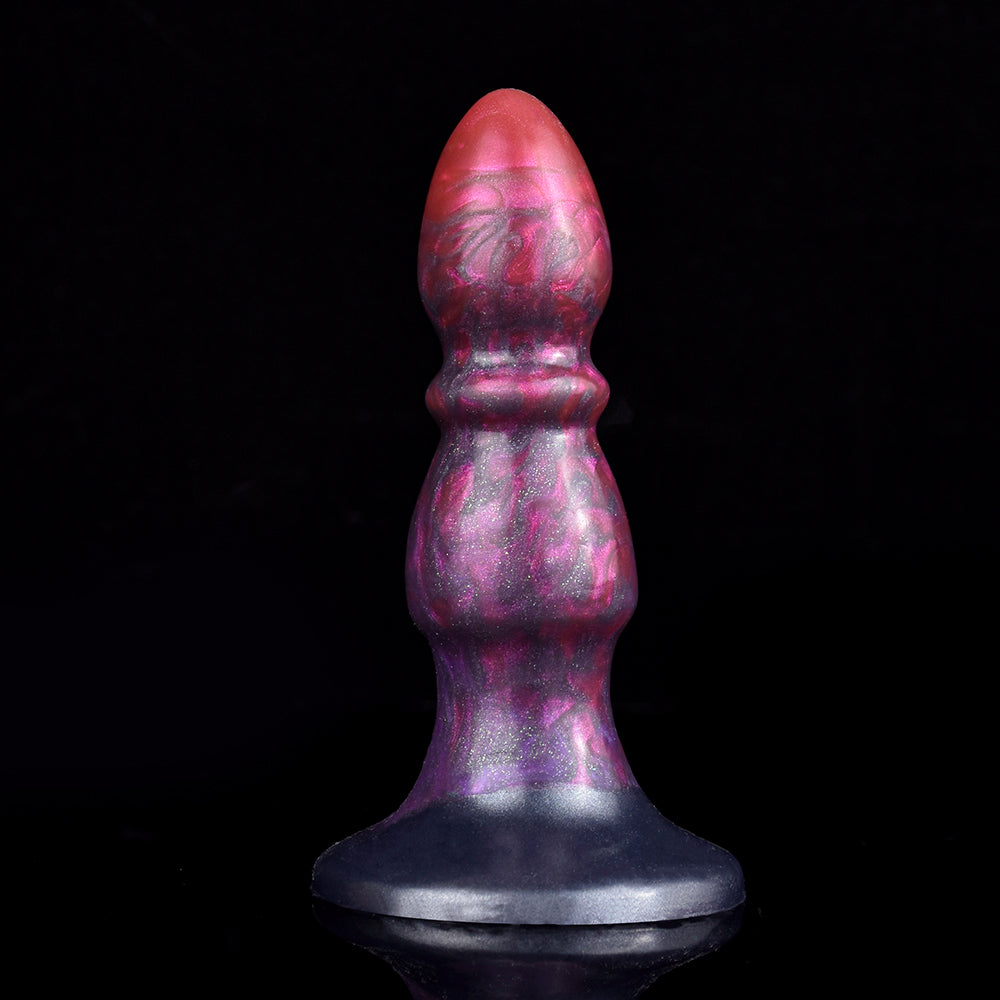 Dual-Use Alien Dildo with Ergonomic Lever Handle – Multifunctional Fantasy Wand in Nebula Violet