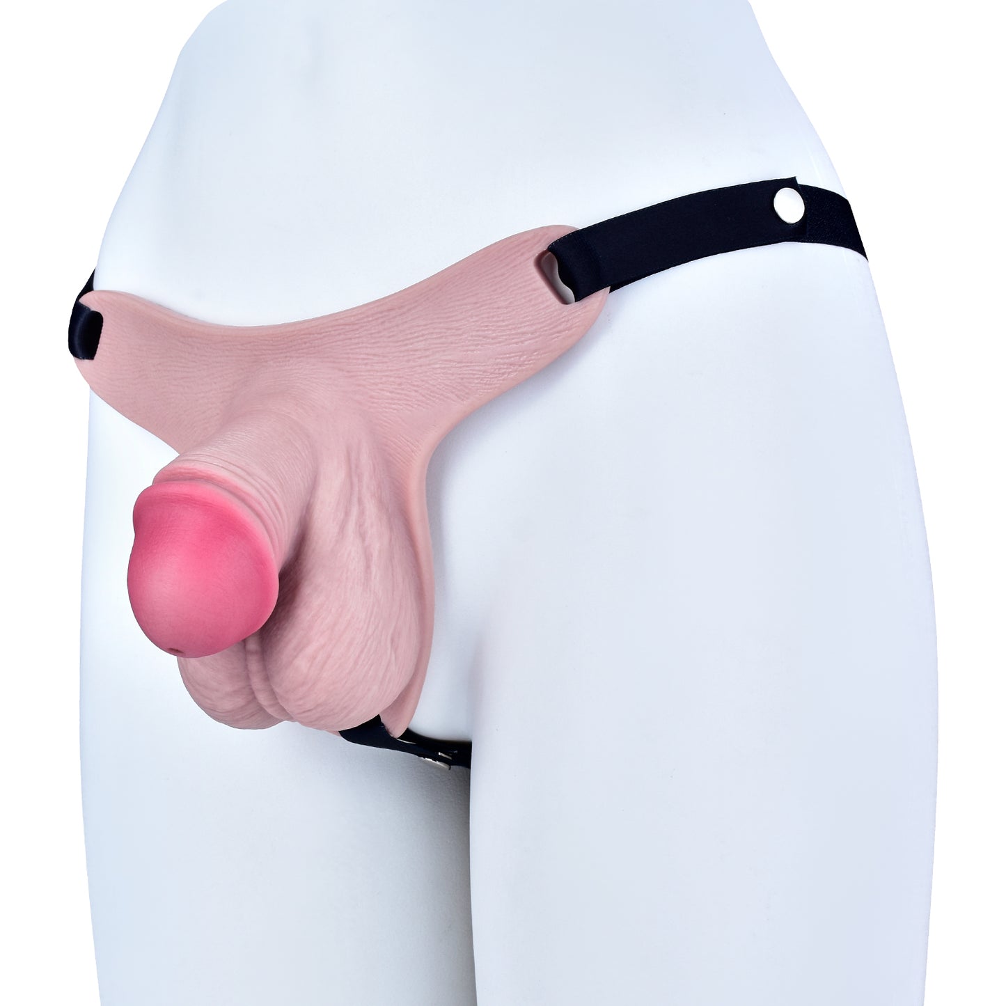 RealSkin Peniskäfig aus Platin-Silikon – Komfortables Tragesystem mit realistischer Körperoptik