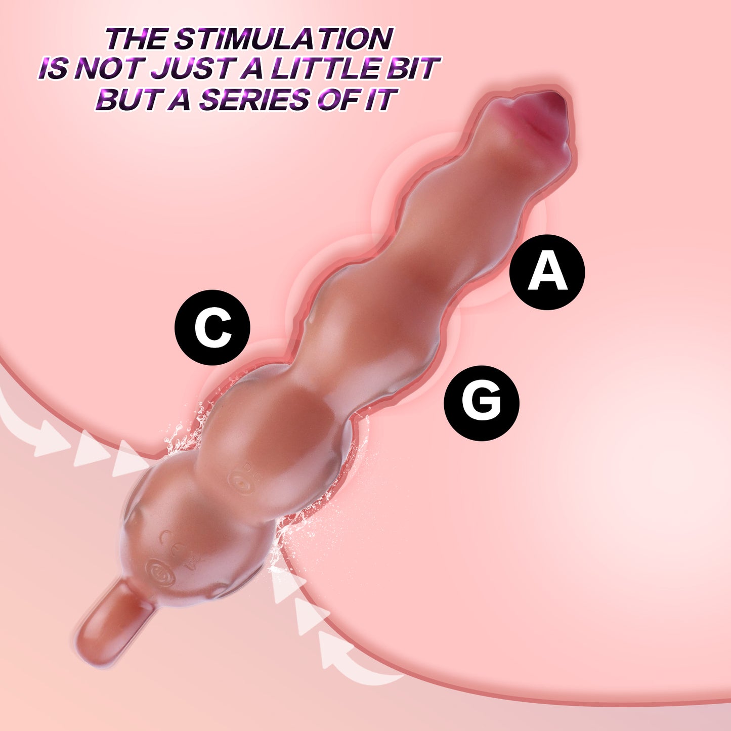 Spiral Butt Plug Silicone - Dynamic Silicone Expander Muscle Bundle Texture Rotational