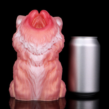 Peach-Pink Wolf Masturbator - Premium Stroker with Fur Texture & Cute Ears