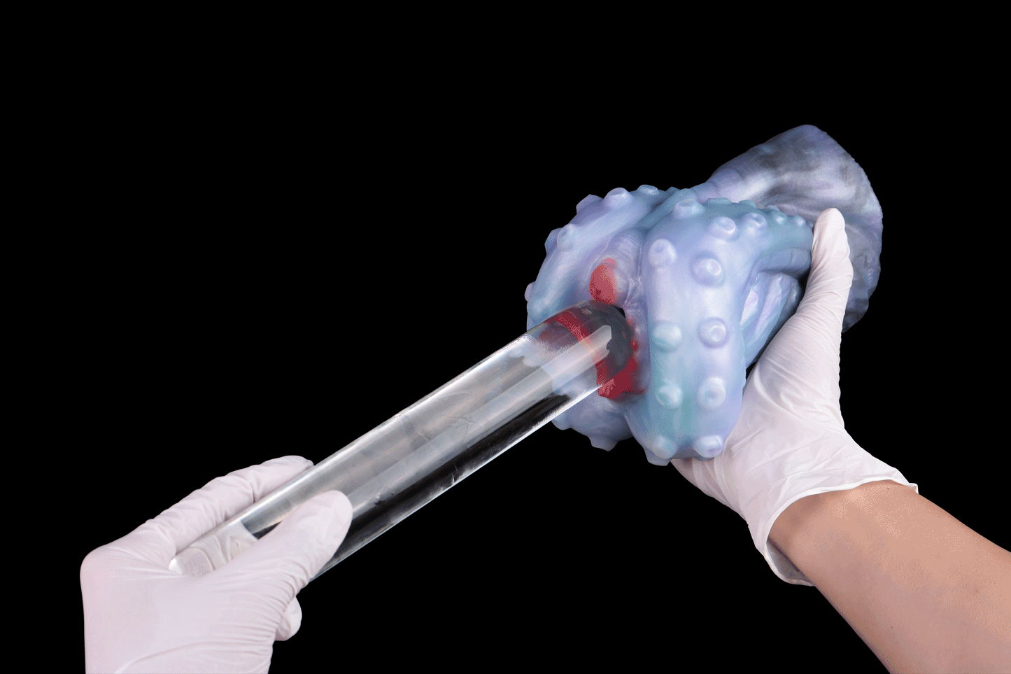 Pocket Pussy mit Tentakel Design – Realistische Silikon Masturbator Hülle mit Saugnapf Struktur für intensive Solo Momente