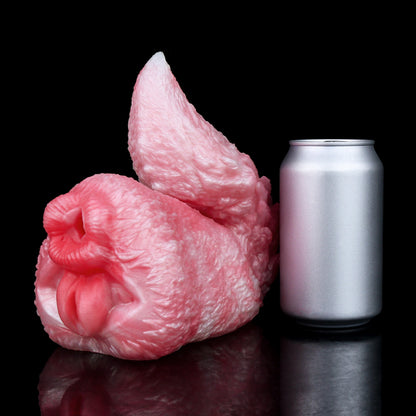 Fantasy Fox-Tail Stroker-Male Masturbator– Pinkes Platin-Silikon & Doppelkanal