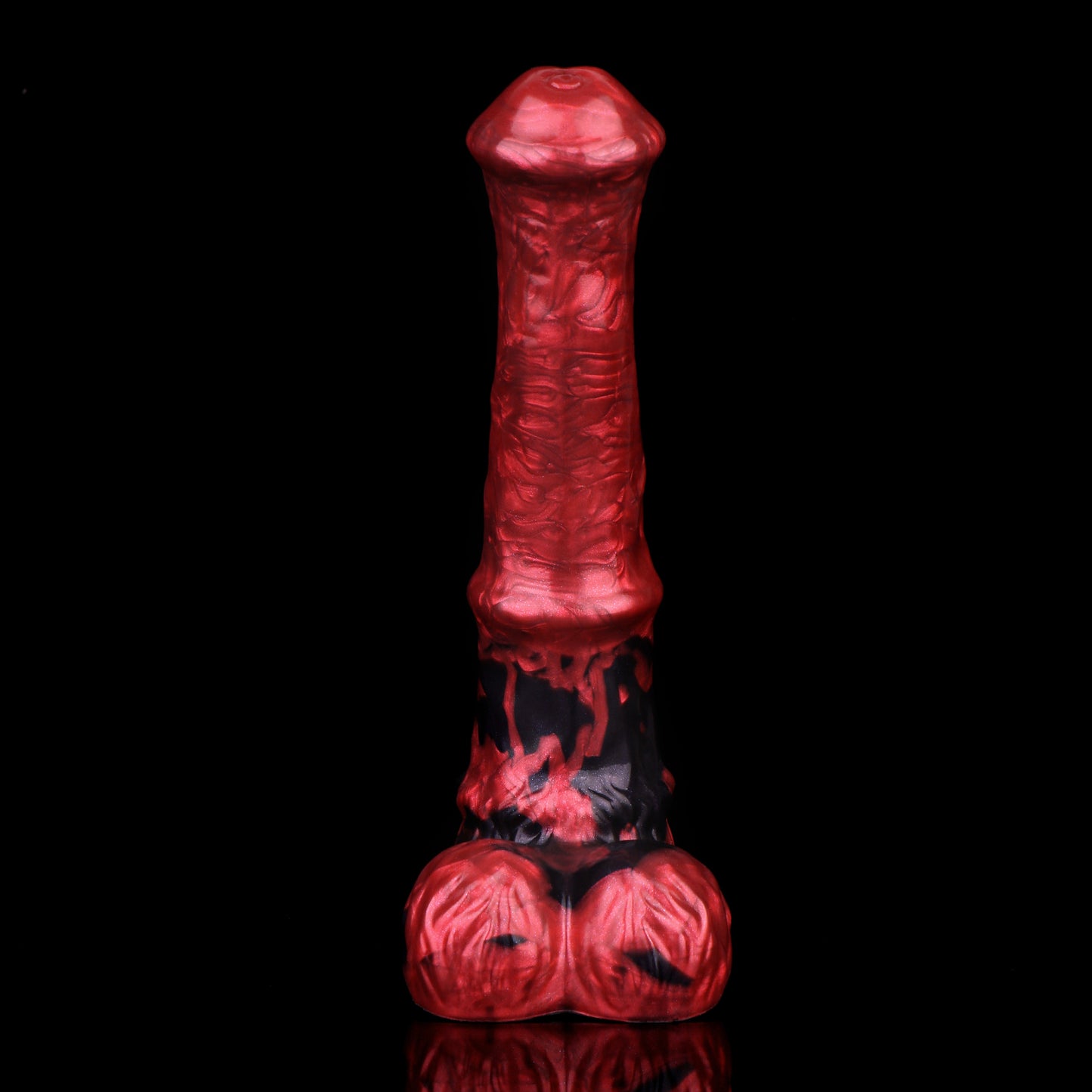 Gleichmäßiger Straight Shaft Dildo | Platinum Silicone Column Dildo mit Equiner Fantasy
