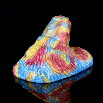 Rainbow Grinding Pad - Handheld Stimulation Device | Drucknoppe Schuppentextur Platin-Silikon SilikonLust