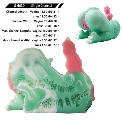 SiliconeLust Beast Dildo Sex Dolls - The Ultimate Dual-Experience Platinum Silicone Torso