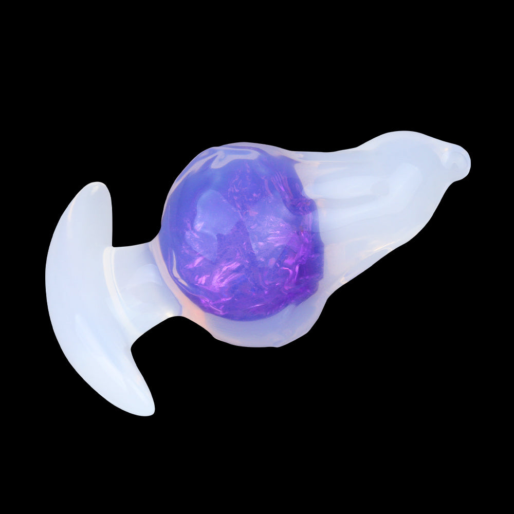Bio-Node Butt Plug – Irregular Texture Plug mit Flüssigkern und Organischen Noppen für Mehrpunkt