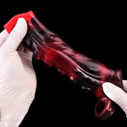 Penis Sleeve with Vacuum Suction Cup – Fetish Penis Sleeve for Small Anatomies | SilikonLust
