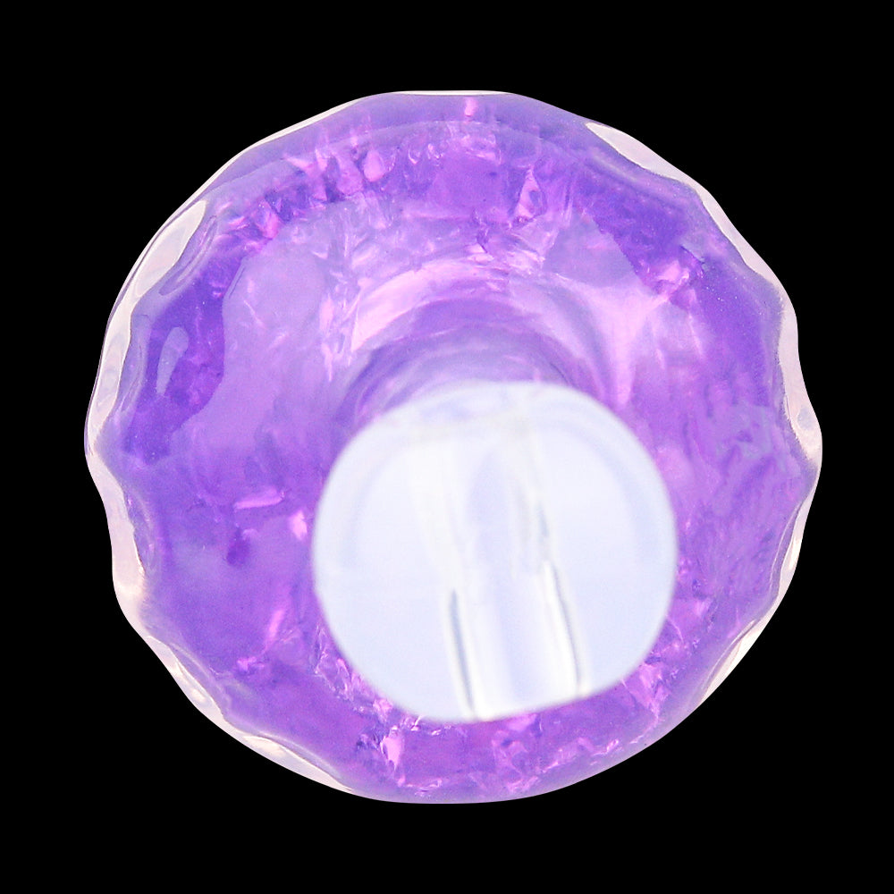 Crystal Core Ball Gag - Doppelschicht Kristall Mundknebel | Hantelform Violett Pink Platin