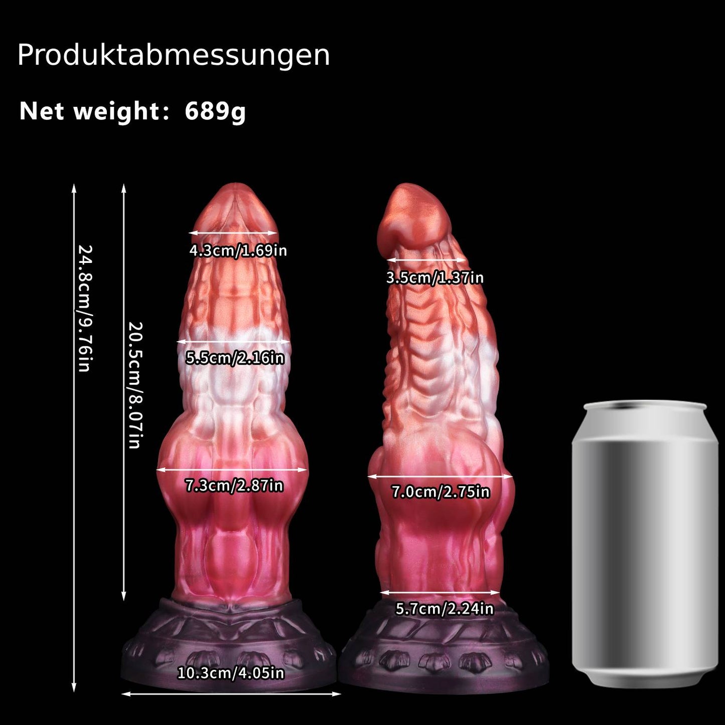 Mystischer Fantasy Dildo mit Saugnapf – Dual-Density Monster Toy für freihändige Sci-Fi Abenteuer & Rollenspiele