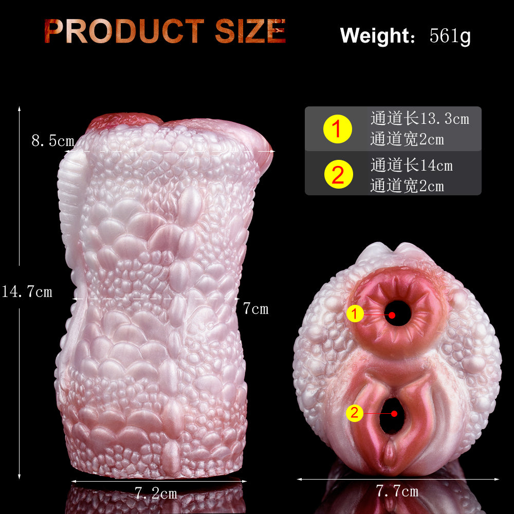 Drachen-Stroker Pocket Pussy mit Spinalrücken-Grifflinie – Drachenschuppen Pocket Pussy