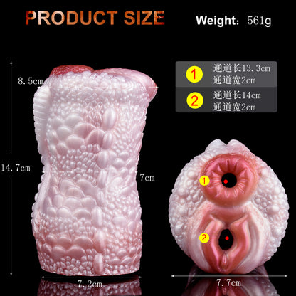 Drachen-Stroker Pocket Pussy mit Spinalrücken-Grifflinie – Drachenschuppen Pocket Pussy