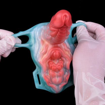 Elementarer Rausch: Tragbarer 2-in-1 Fantasy Sex Grinder mit Umschnallfunktion