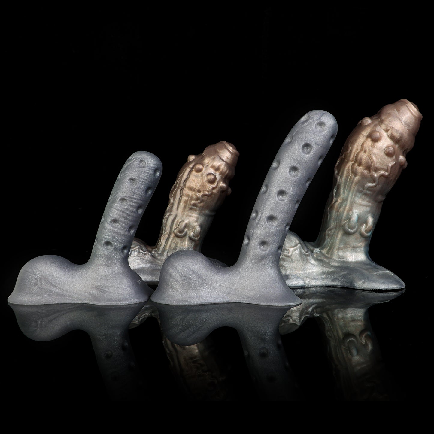 Pearlescent Contour Penis Sleeve - Full-Coverage Silicone Sleeve with Removable Support Core | SilikonLust