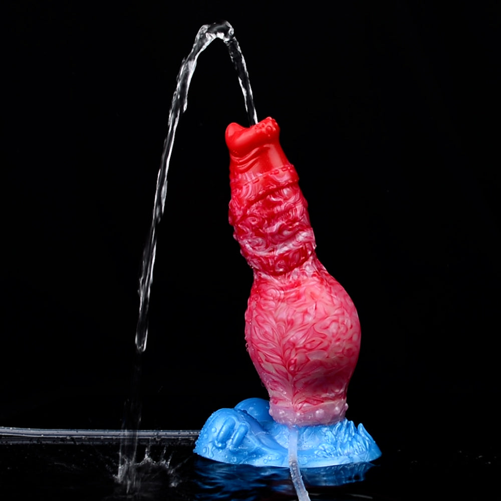 Knotenexplosion & Pumpgesteuert Fantasy Dildo – Squirting Beast Dildo mit Riesigem Knoten, Einschnürungszone
