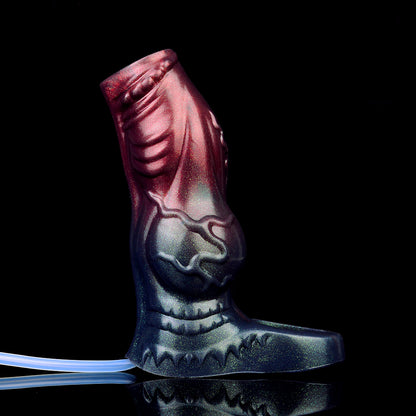 Pressure Spray Penis Sleeve – Fluid Release Sleeve with Dual Channel and Simulated Ejaculation