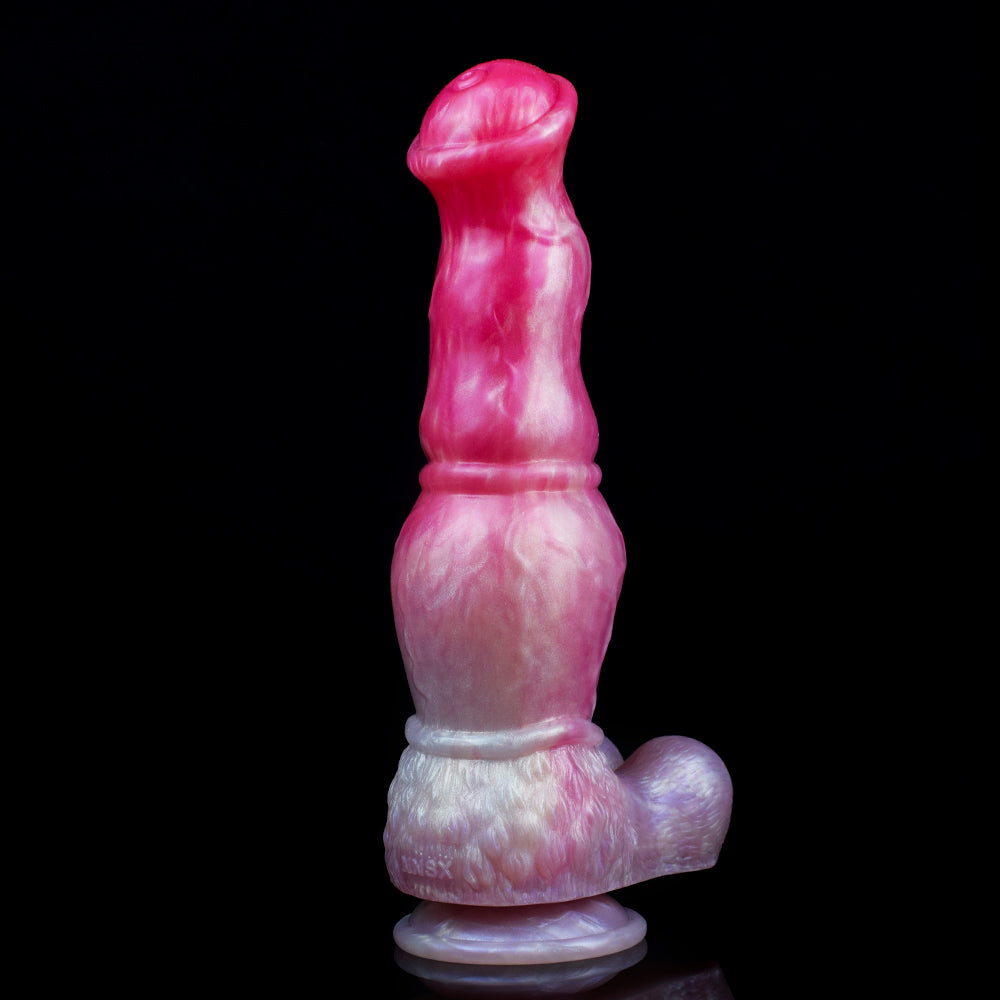 Equine Inspired Dildo – Fantasy Animal Dildo mit Schirmkrone und Dreistufigem Schaft für Maximale Fülle
