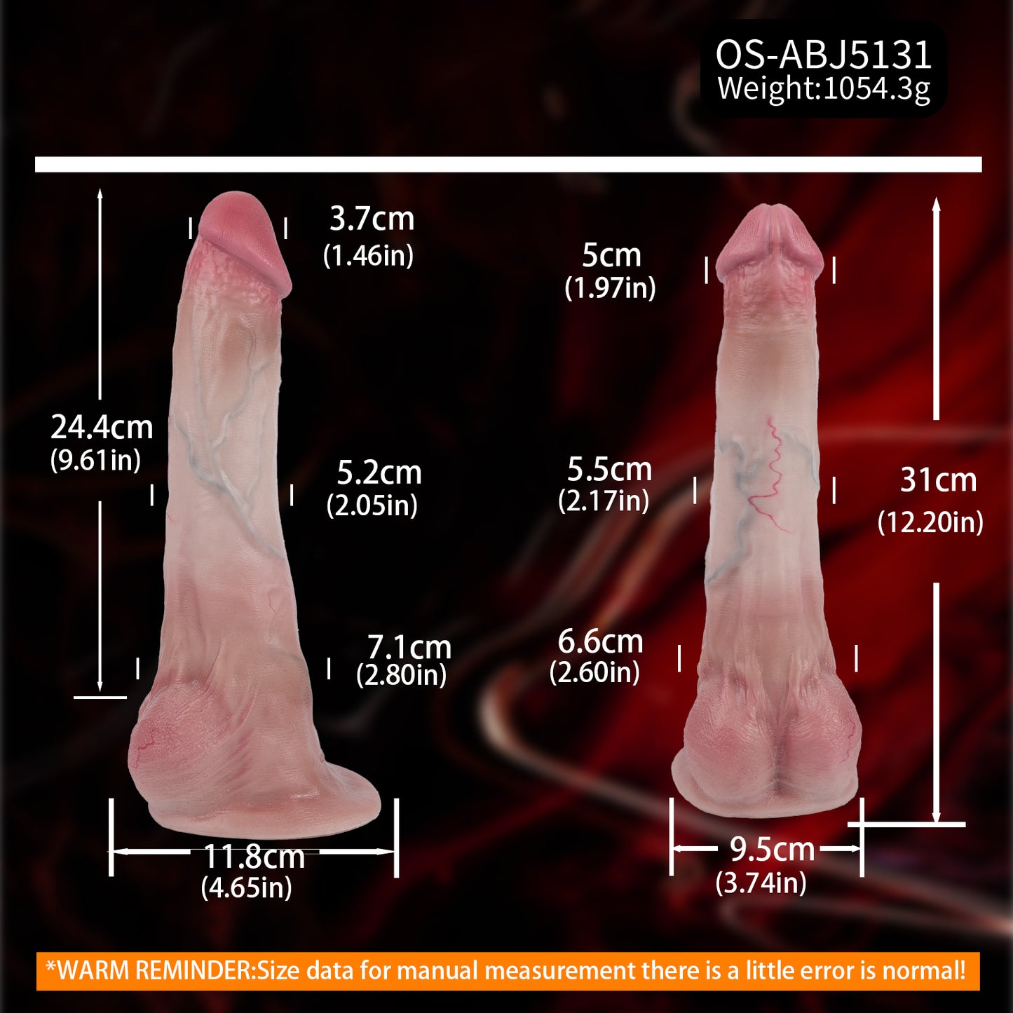 Slender Dildo – Dual-Density Platinum Silicone with Skin Texture & Deep Stimulation