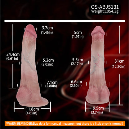 Slender Dildo – Dual-Density Platinum Silicone with Skin Texture & Deep Stimulation
