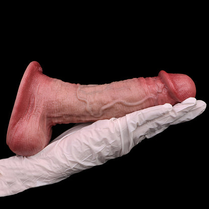 Realistic Dildo with Veins – Dense Skin Texture & Suction Cup | Silicone Fetish | SilikonLust