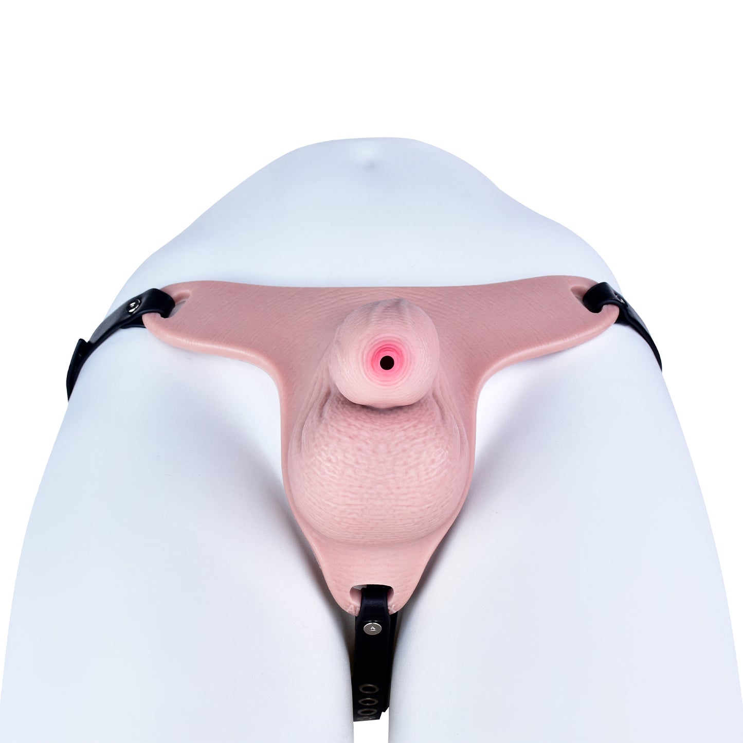 Realistischer Platin-Silikon Peniskäfig mit Urinieröffnung & Gurt-Optionen | BDSM Keuschheitstraining